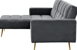 Jahnke Ecksofa »CHILLAX POSH CORNER« mit Schlaffunktion, wechselseitig montierbar, 244 x 150 cm