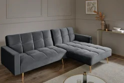 Jahnke Ecksofa »CHILLAX POSH CORNER« mit Schlaffunktion, wechselseitig montierbar, 244 x 150 cm