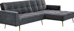 Jahnke Ecksofa »CHILLAX POSH CORNER« mit Schlaffunktion, wechselseitig montierbar, 244 x 150 cm