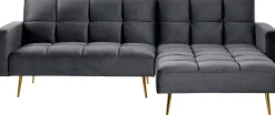 Jahnke Ecksofa »CHILLAX POSH CORNER« mit Schlaffunktion, wechselseitig montierbar, 244 x 150 cm