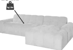 Jahnke Ecksofa »RELAX BUBBLE CORNER« Platz für bis zu 5 Personen,Taschenfederkernpolsterung,L-Form,B:305 cm