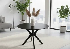 Jahnke Esstisch »DINE ROX« Esstisch, rund, Massivholz, Skandi-Look, für bis zu 4 Personen, 115 cm
