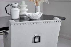 Jahnke Esszimmerstuhl »SAVIK KENT« () 1 Stk.Nieten-Optik, Griff an Rückenlehne