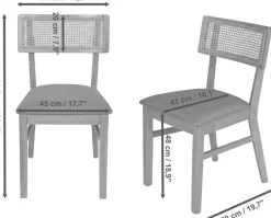 Jahnke Esszimmerstuhl »VIENNA SIT DUO« () Esszimmerstuhl (2er Set), Massivholz, gepolstert, bis 110 kg belastbar