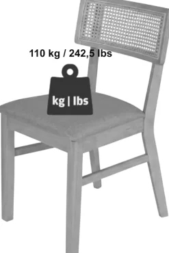 Jahnke Esszimmerstuhl »VIENNA SIT DUO« () Esszimmerstuhl (2er Set), Massivholz, gepolstert, bis 110 kg belastbar