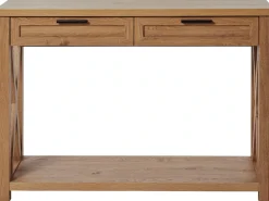Jahnke Konsolentisch »Chalet« 1 Stk. tlg. Konsolentisch mit 2 Schubladen und Ablage, Landhausstil, X-Design