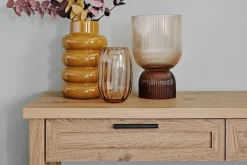 Jahnke Konsolentisch »Chalet« 1 Stk. tlg. Konsolentisch mit 2 Schubladen und Ablage, Landhausstil, X-Design
