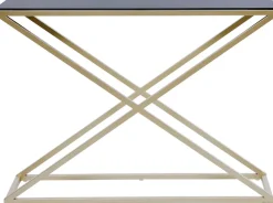 Jahnke Konsolentisch »XTRA CONSOLE« 1 Stk. tlg. Konsole/Beistelltisch in Gold-Look, aus Sicherheitsglas gefertigt