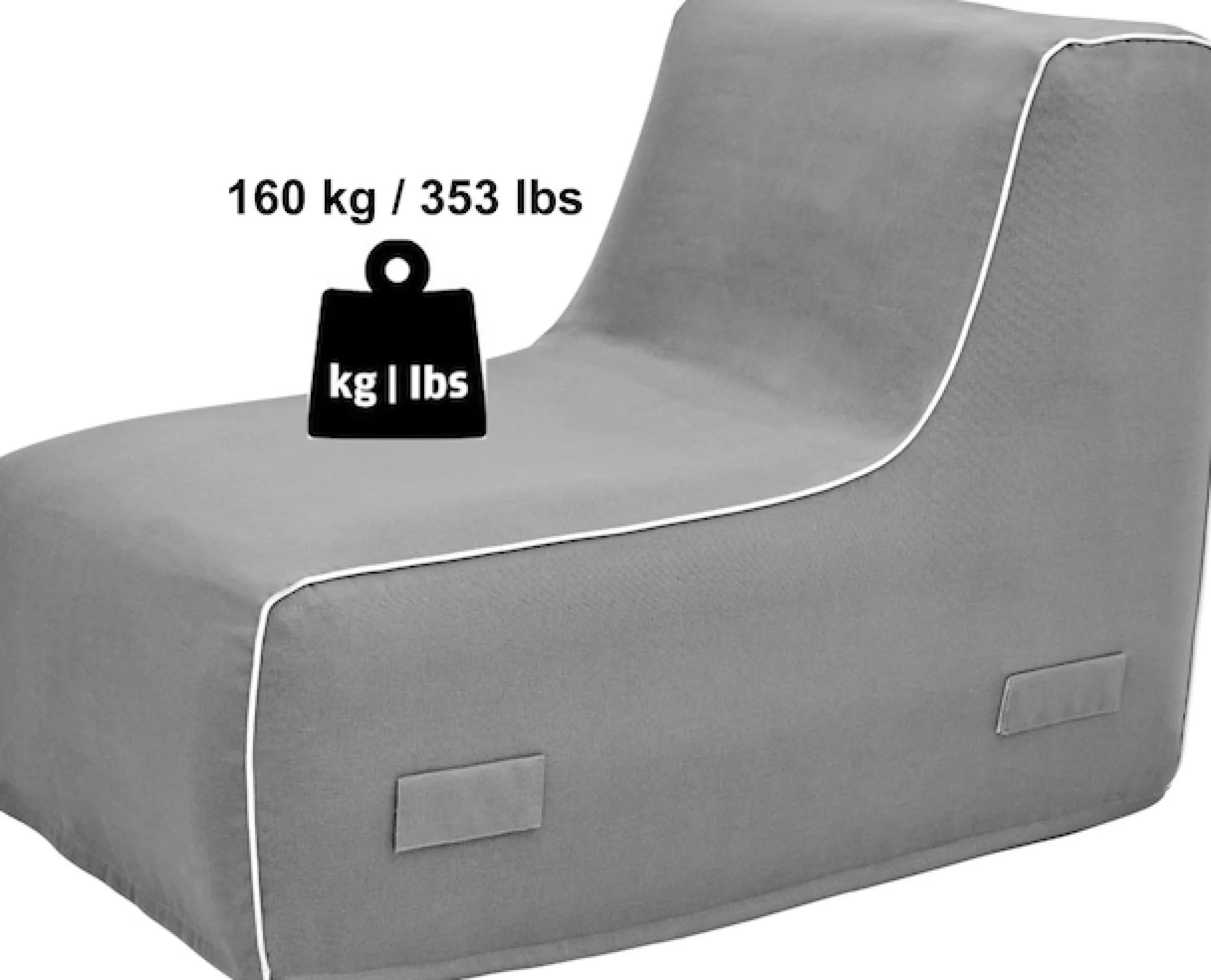 Jahnke Loungesessel »AIR LOUNGE« 1 Stk. tlg. aufblasbar, Indoor & Outdoor, 60 cm Sitztiefe