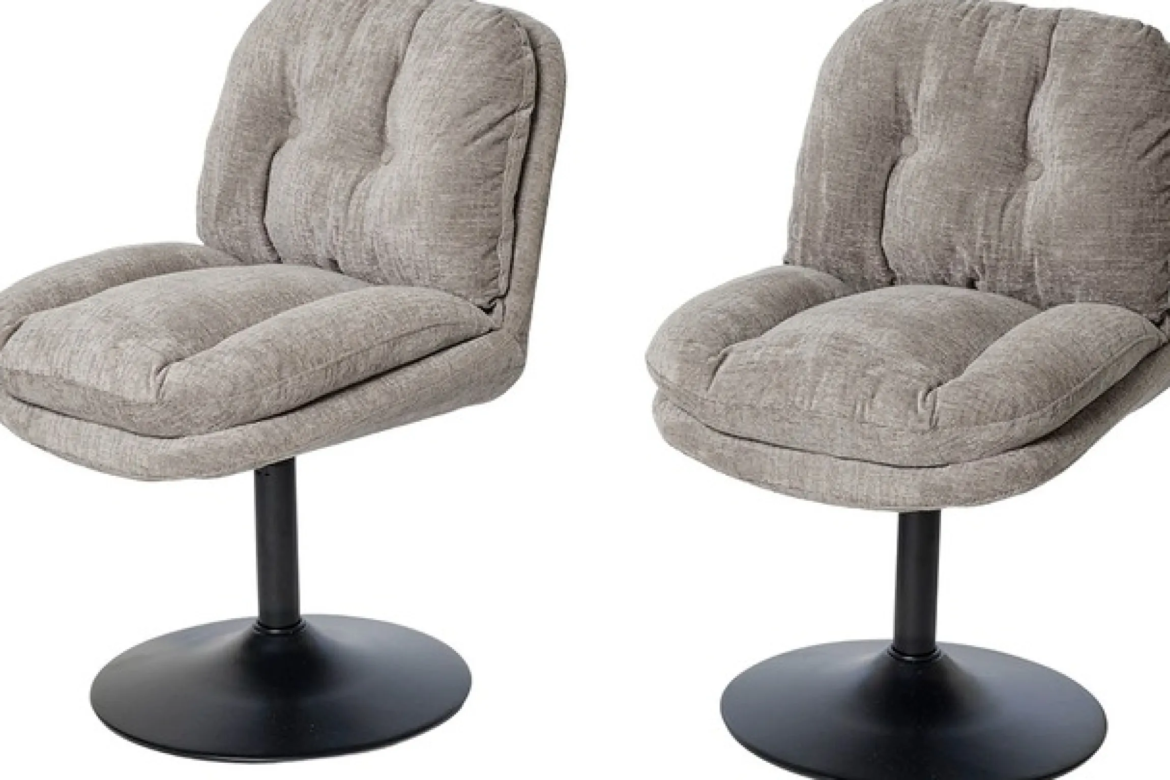 Jahnke Schalenstuhl »KISS TWIST DUO« () 2er Set, drehbar, gepolstert, Metallgestell, B:50,5xT:62xH:80 cm