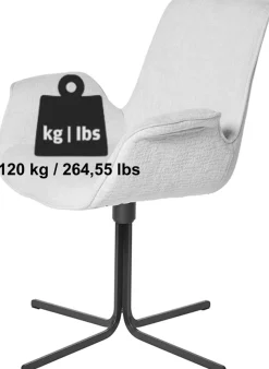 Jahnke Schalenstuhl »POLE TWIST« () Drehbar, gepolstert, mit Armlehnen, Metallgestell, B:65xT:63xH:85 cm