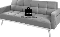 Jahnke Schlafsofa »CHILLAX BOX« mit Schlaffunktion, Seitentasche, Breite 214 cm