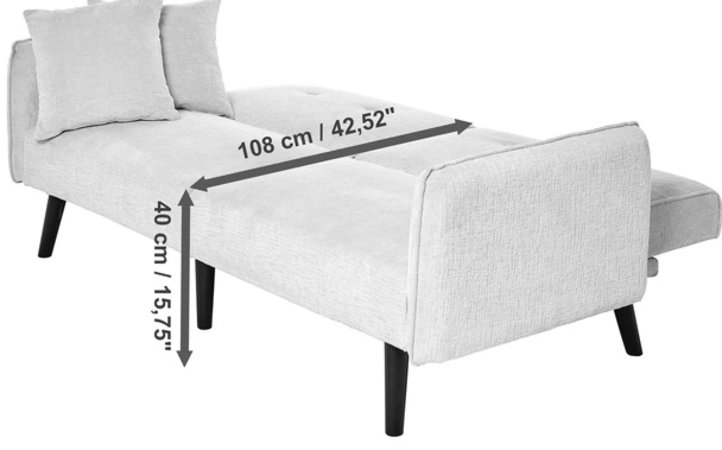 Jahnke Schlafsofa »CHILLAX DOT« mit Relax-und Schlaffunktion, inkl. Kissen, Breite 191 cm