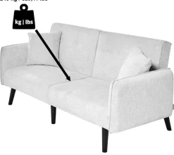 Jahnke Schlafsofa »CHILLAX DOT« mit Relax-und Schlaffunktion, inkl. Kissen, Breite 191 cm