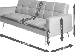 Jahnke Schlafsofa »CHILLAX POSH« mit Schlaffunktion, edler Samtstoff & Füße im Gold-Look, Breite 213 cm