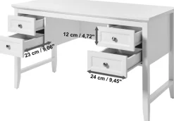 Jahnke Schreibtisch »CLASSIC D 130« 1 Stk. tlg. Schreibtisch, 4 Schubladen, Breite 130 cm