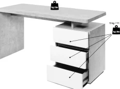 Jahnke Schreibtisch »CU-LIBRE C 240« wechselseitig montierbar