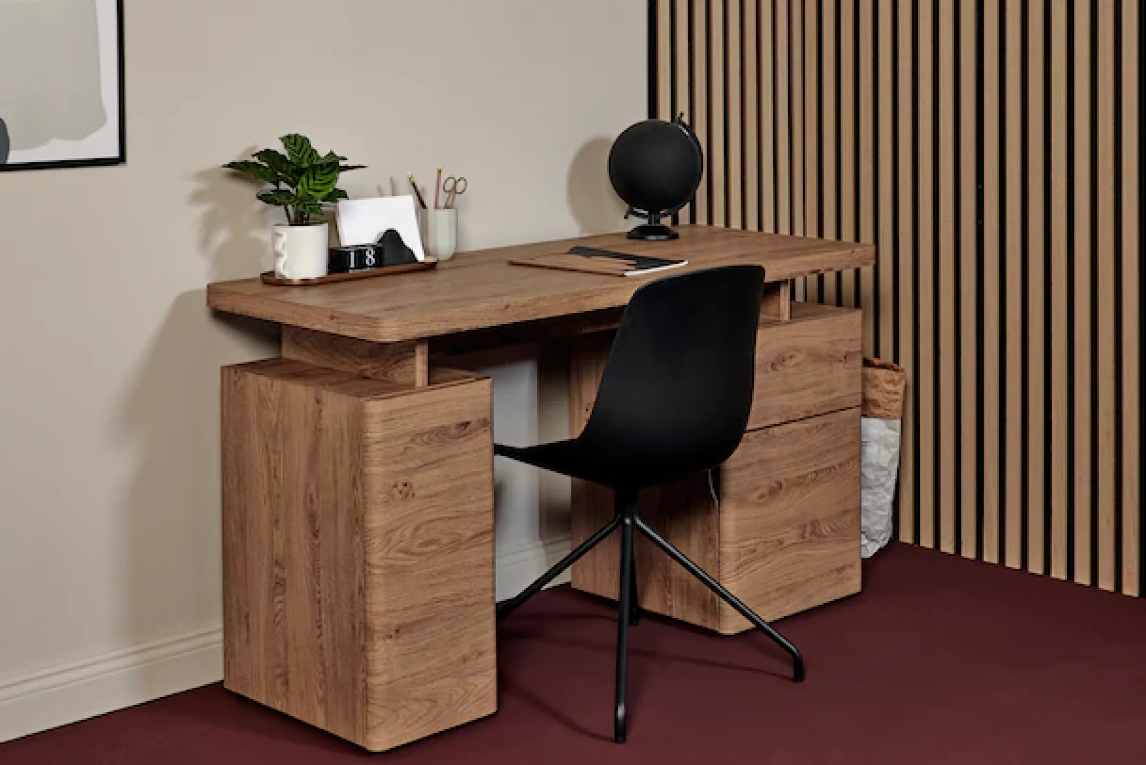 Jahnke Schreibtisch »CU-LIBRE 140« 1 Stk. tlg. Platzsparender Arbeitsplatz, mit 1 Schublade und 2 Türen, 135 cm