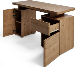 Jahnke Schreibtisch »CU-LIBRE 140« 1 Stk. tlg. Platzsparender Arbeitsplatz, mit 1 Schublade und 2 Türen, 135 cm