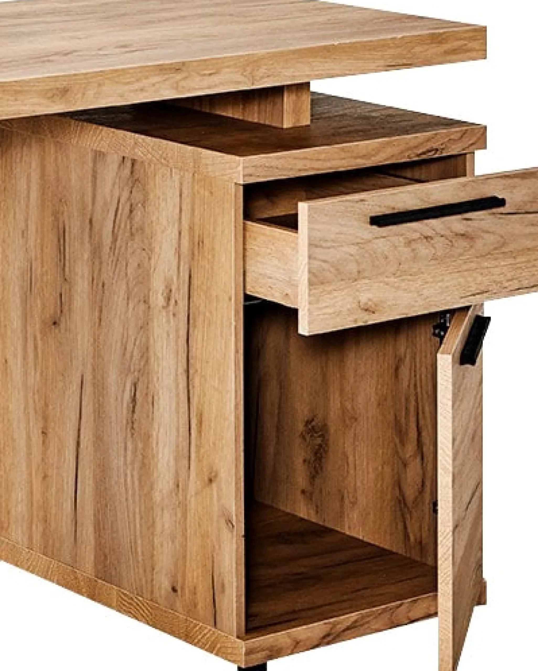 Jahnke Schreibtisch »LUX C 140« wechselseitig montierbar, Seitenteil aus ESG Sicherheitsglas