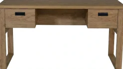 Jahnke Schreibtisch »RIVA D 140« Schreibtisch,Stauraum,2 Türen, Metallgriffe,Eiche-Optik,Breite:140 cm