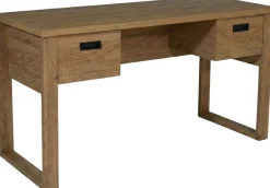 Jahnke Schreibtisch »RIVA D 140« Schreibtisch,Stauraum,2 Türen, Metallgriffe,Eiche-Optik,Breite:140 cm