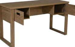 Jahnke Schreibtisch »RIVA D 140« Schreibtisch,Stauraum,2 Türen, Metallgriffe,Eiche-Optik,Breite:140 cm