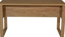 Jahnke Schreibtisch »RIVA D 140« Schreibtisch,Stauraum,2 Türen, Metallgriffe,Eiche-Optik,Breite:140 cm