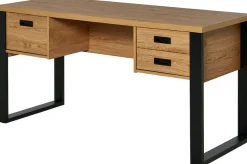 Jahnke Schreibtisch »RIVA D 150« 1 Stk. tlg. große Arbeitsfläche, Stauraum, Metallgriffe, Breite ca. 150 cm