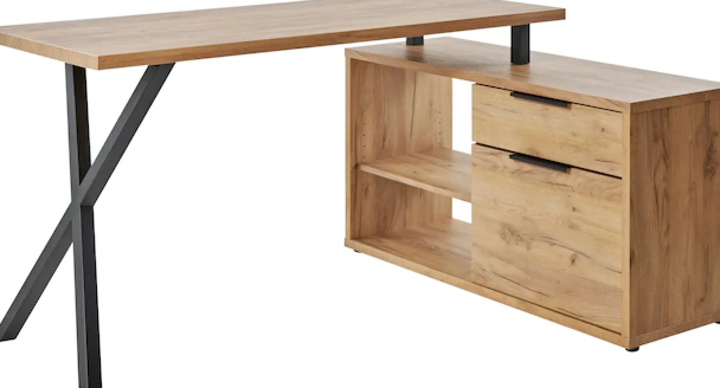 Jahnke Schreibtisch »X-TRA C 145 E« 1 Stk. tlg. Eckschreibtisch, wechselseitig montierbar, X-Gestell