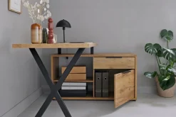 Jahnke Schreibtisch »X-TRA C 145 E« 1 Stk. tlg. Eckschreibtisch, wechselseitig montierbar, X-Gestell