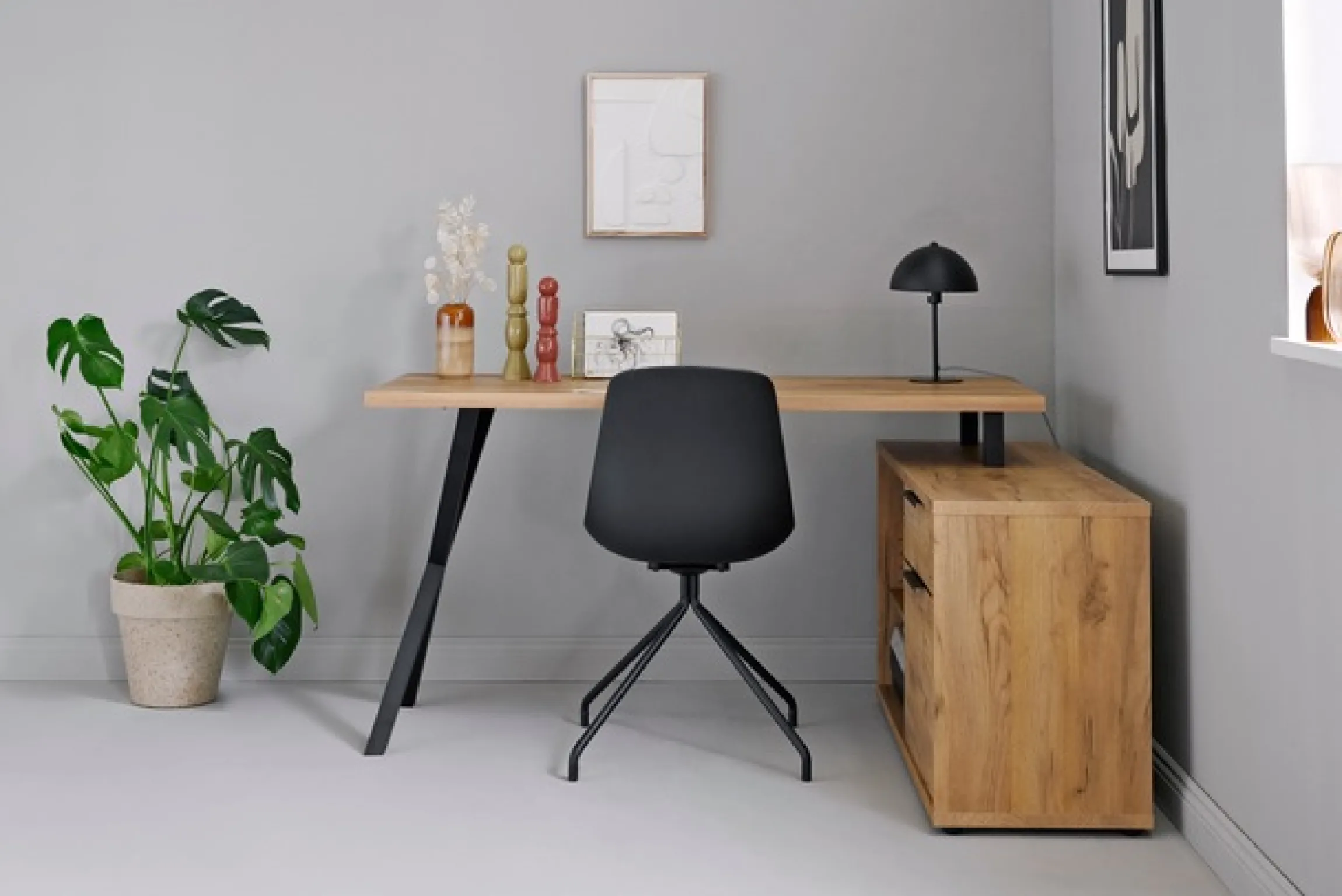 Jahnke Schreibtisch »X-TRA C 145 E« 1 Stk. tlg. Eckschreibtisch, wechselseitig montierbar, X-Gestell