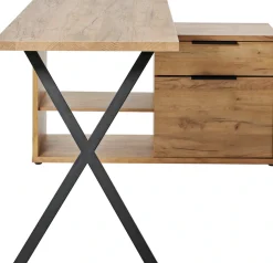 Jahnke Schreibtisch »X-TRA C 145 E« 1 Stk. tlg. Eckschreibtisch, wechselseitig montierbar, X-Gestell