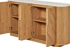 Jahnke Sideboard »ARROW SB 160« 1 Stk. tlg. Sideboard, abgerundet, Fischgrät-Muster, Breite 159,5 cm