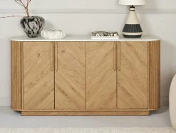 Jahnke Sideboard »ARROW SB 160« 1 Stk. tlg. Sideboard, abgerundet, Fischgrät-Muster, Breite 159,5 cm