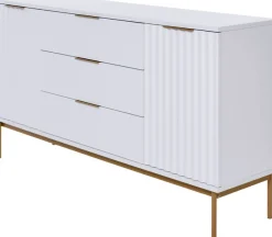 Jahnke Sideboard »CARVE SB 150« 1 Stk. tlg. Sideboard, raffiniertes Design, edler Gold-Look, Breite 150 cm