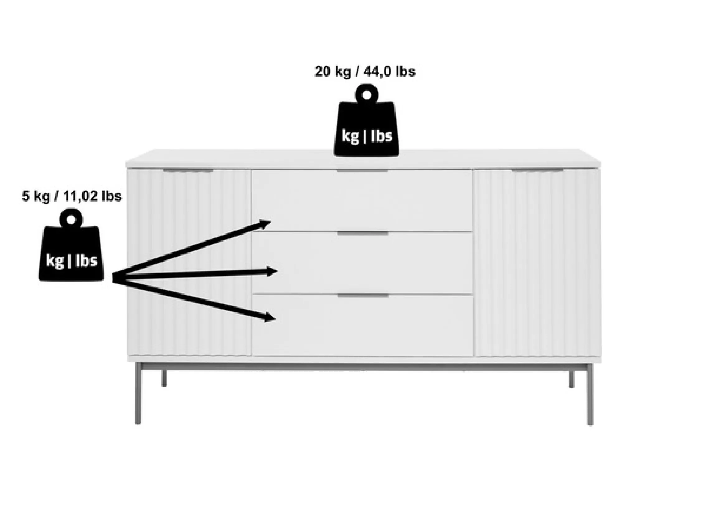Jahnke Sideboard »CARVE SB 150« 1 Stk. tlg. Sideboard, raffiniertes Design, edler Gold-Look, Breite 150 cm