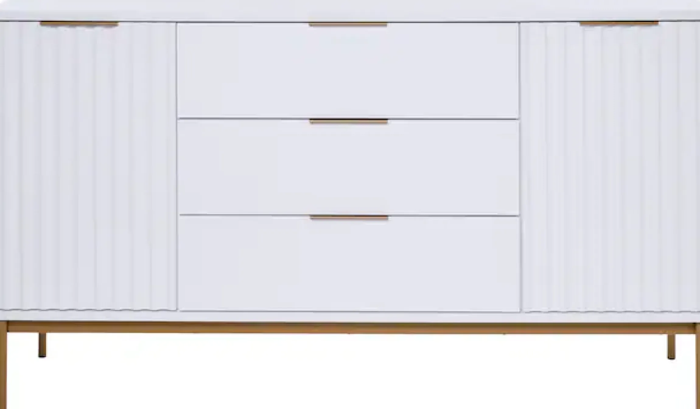 Jahnke Sideboard »CARVE SB 150« 1 Stk. tlg. Sideboard, raffiniertes Design, edler Gold-Look, Breite 150 cm