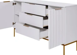 Jahnke Sideboard »CARVE SB 150« 1 Stk. tlg. Sideboard, raffiniertes Design, edler Gold-Look, Breite 150 cm