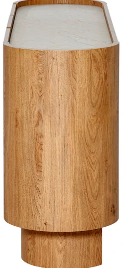 Jahnke Sideboard »CIRCO SB 160« 1 Stk. tlg. Sideboard, 3-türig, gerundetes Design, Marmor-Look, Breite 160 cm