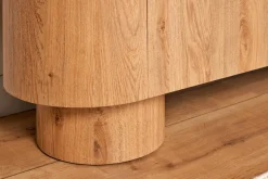 Jahnke Sideboard »CIRCO SB 160« 1 Stk. tlg. Sideboard, 3-türig, gerundetes Design, Marmor-Look, Breite 160 cm