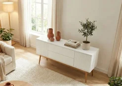 Jahnke Sideboard »GRACE SB 150« Sideboard, 2 Türen & 2 Schubladen, Skandi-Design, Breite: 150 cm