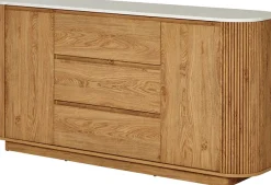 Jahnke Sideboard »GROOVE SB 160« 1 Stk. tlg. Sideboard, abgerundet, Marmor-Look, Breite ca. 159,5 cm