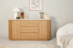 Jahnke Sideboard »GROOVE SB 160« 1 Stk. tlg. Sideboard, abgerundet, Marmor-Look, Breite ca. 159,5 cm