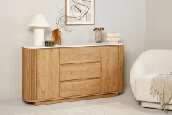 Jahnke Sideboard »GROOVE SB 160« 1 Stk. tlg. Sideboard, abgerundet, Marmor-Look, Breite ca. 159,5 cm