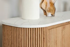 Jahnke Sideboard »GROOVE SB 160« 1 Stk. tlg. Sideboard, abgerundet, Marmor-Look, Breite ca. 159,5 cm