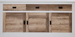 Jahnke Sideboard »HAMPTON SB 160« 1 Stk. tlg. Sideboard, Landhausstil, 3 Schubladen und 3 Türen, Breite ca. 160 cm
