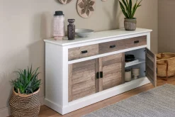 Jahnke Sideboard »HAMPTON SB 160« 1 Stk. tlg. Sideboard, Landhausstil, 3 Schubladen und 3 Türen, Breite ca. 160 cm