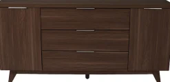 Jahnke Sideboard »LIBRE SB 160« Sideboard,Skandi,2 Türen + 3 Schubladen,Aluminiumgriffe,Breite 160 cm