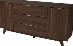 Jahnke Sideboard »LIBRE SB 160« Sideboard,Skandi,2 Türen + 3 Schubladen,Aluminiumgriffe,Breite 160 cm